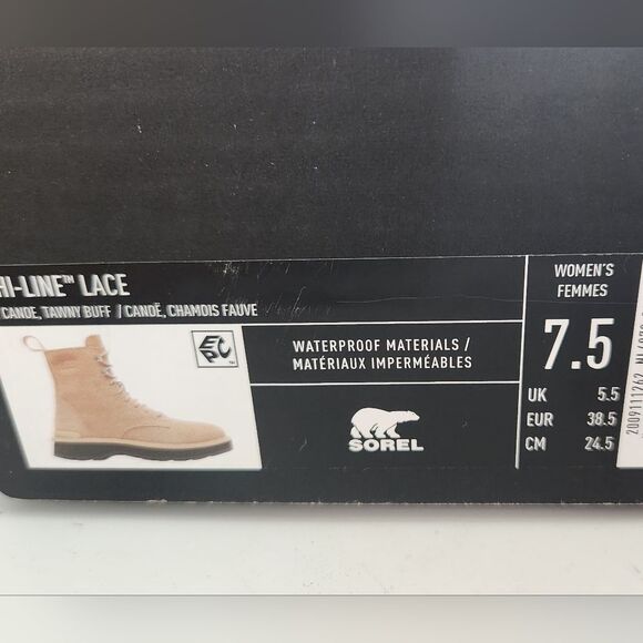 NWOT Sorel Women's Hi-Line Lace Boot Women's Size 7.5 - Picture 5 of 5
